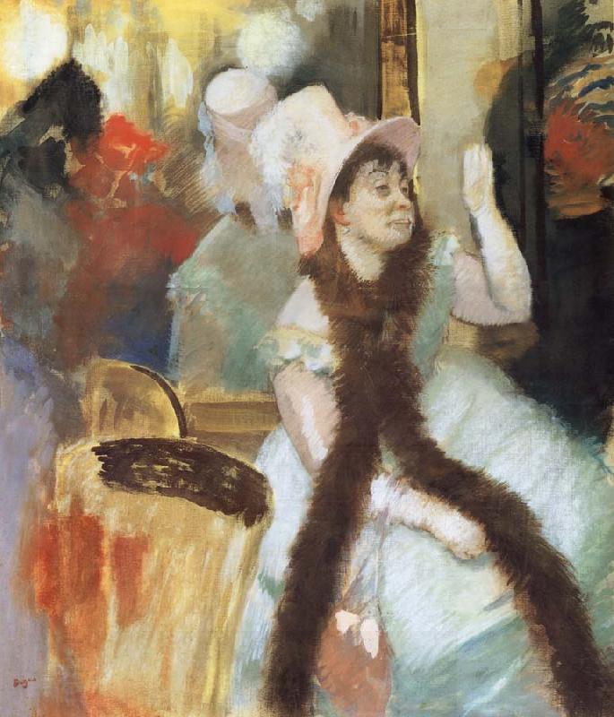 Edgar Degas Portrait apres un Bal costume